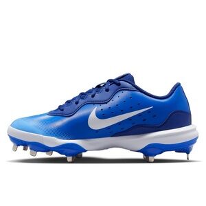 Men's Nike Alpha Huarache Varsity 4 Low Baseball Blue/White -NWOB
